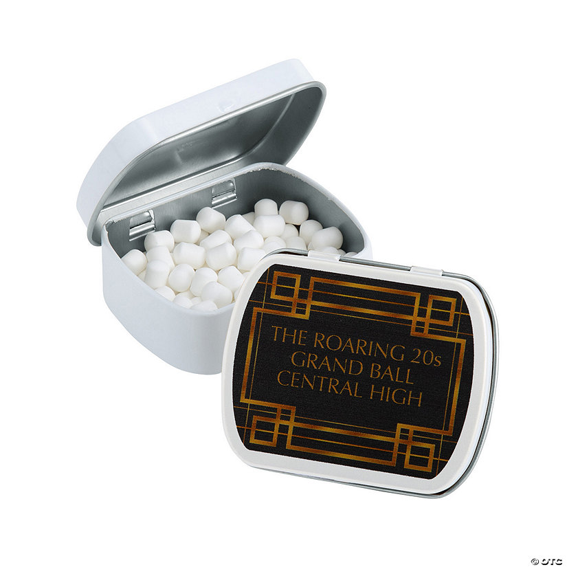 Personalized Roaring 20s Mint Tins - 24 Pc. Image