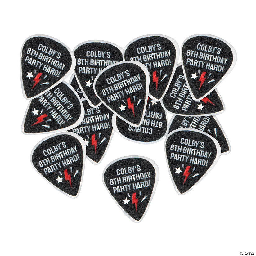 Personalized Rock Star Guitar Picks 80 Pc.