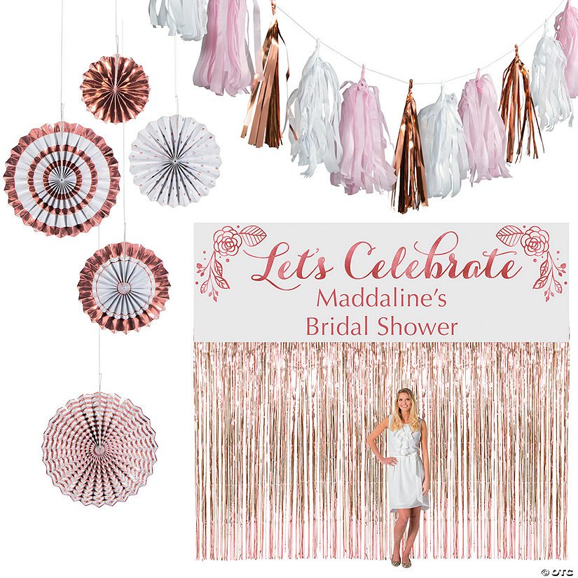 Personalized Rose Gold Decorating Kit - 14 Pc. Image