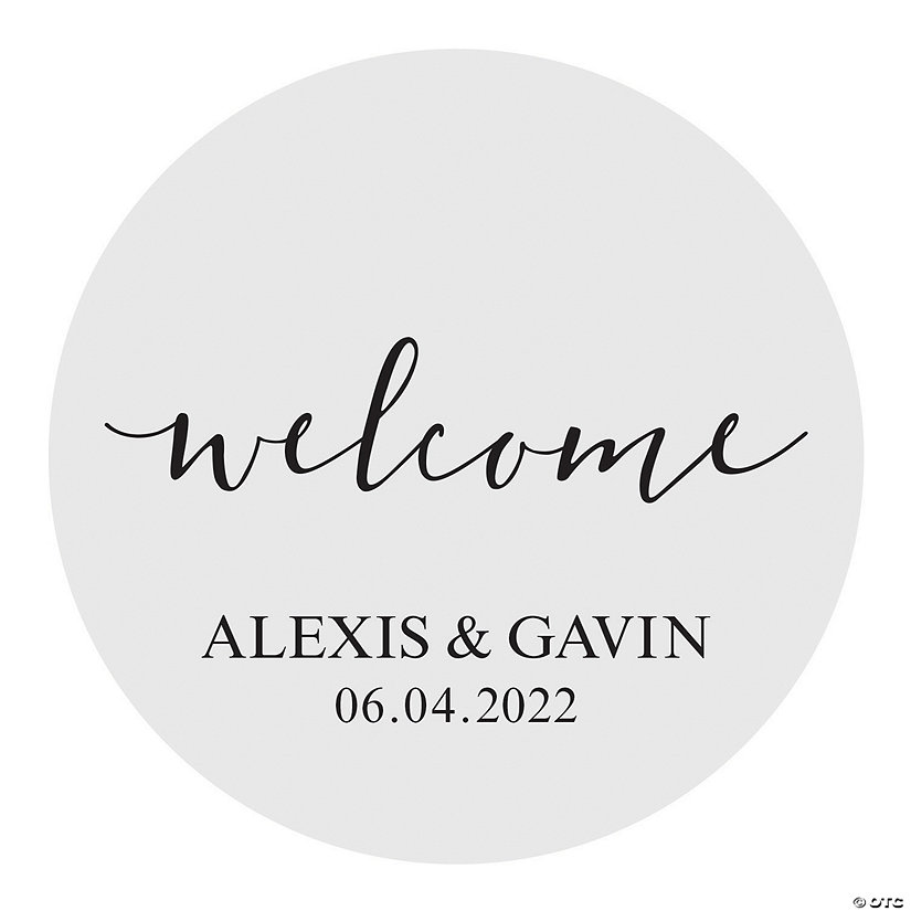 Personalized Round Welcome Sign Image
