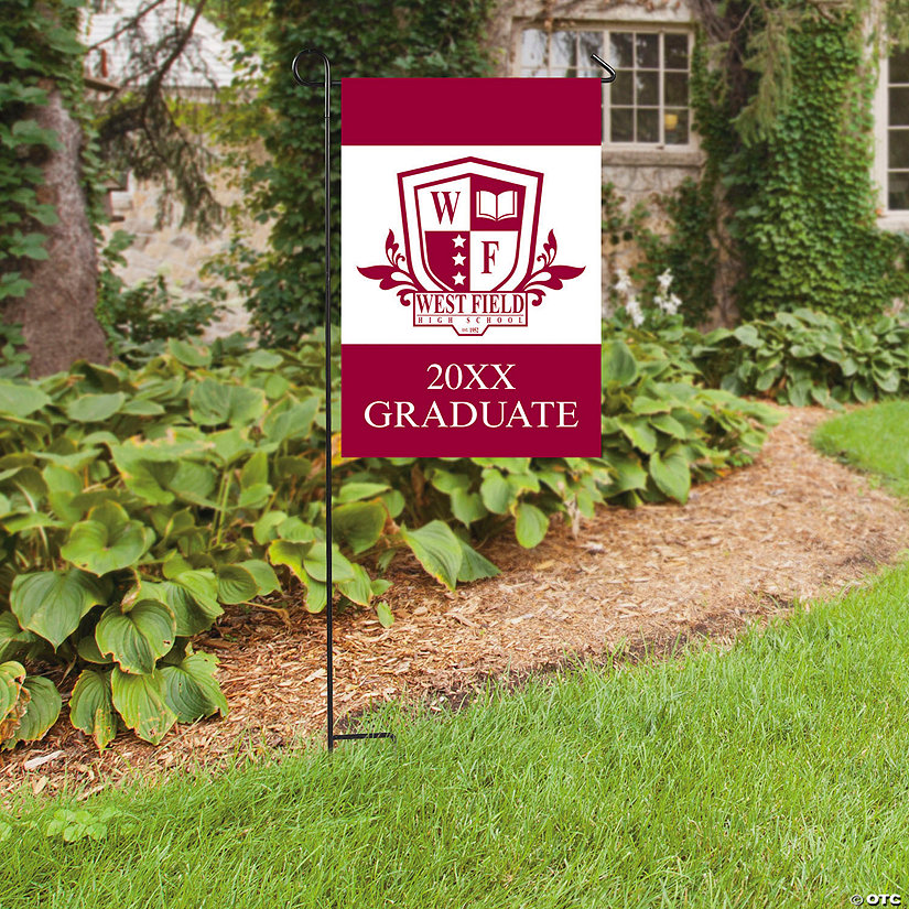 Personalized School Logo Garden Flag Image