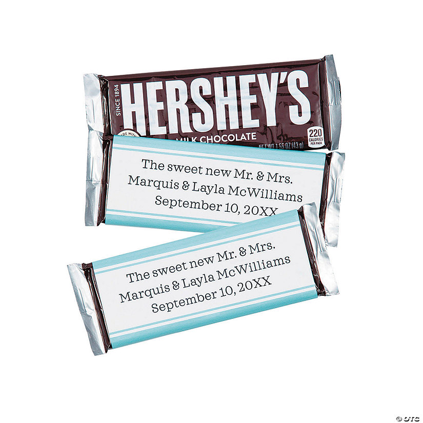 Personalized Simple Candy Bar Sticker Labels - 12 Pc. Image Thumbnail