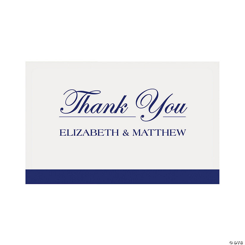 Personalized Simple Thank You Cards - 25 Pc. Image Thumbnail