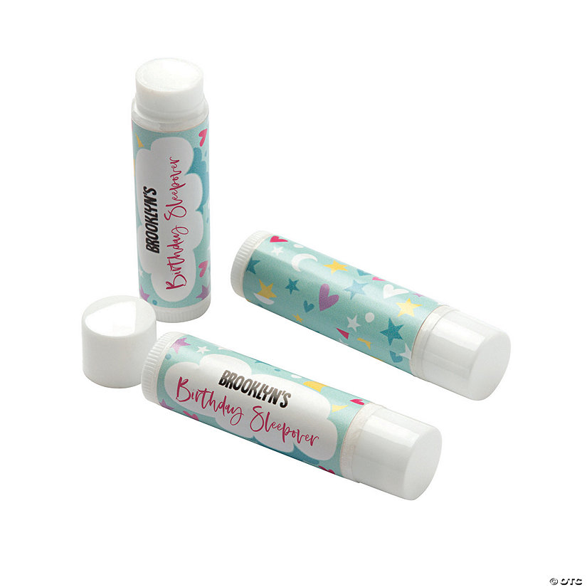 Personalized Slumber Party Lip Balm Covers - 12 Pc. Image Thumbnail