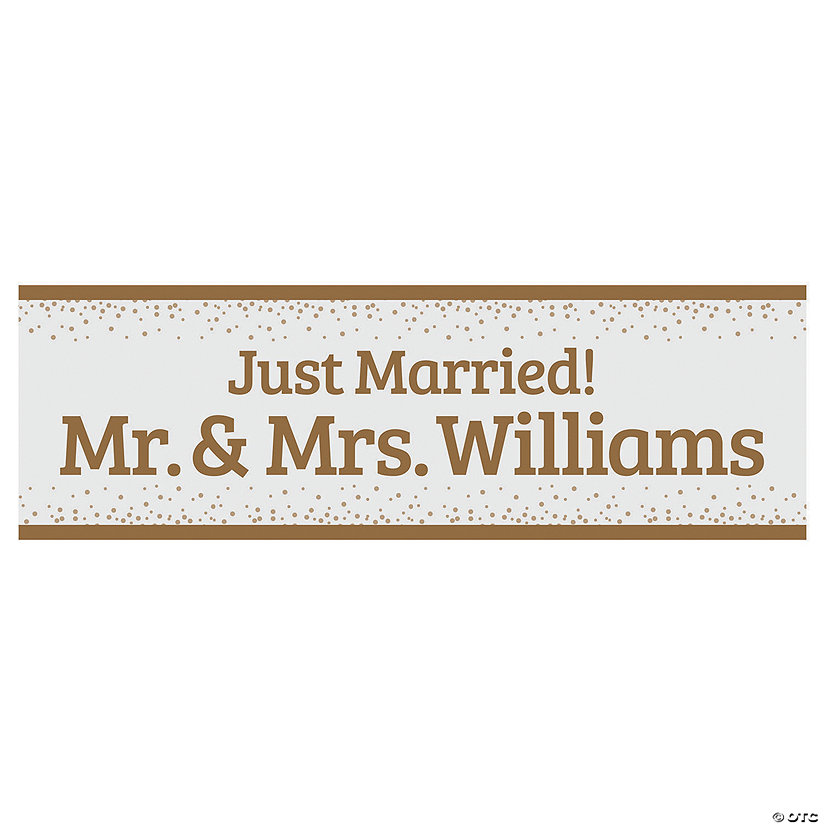 Personalized Small Wedding Car Vinyl Banner Image Thumbnail