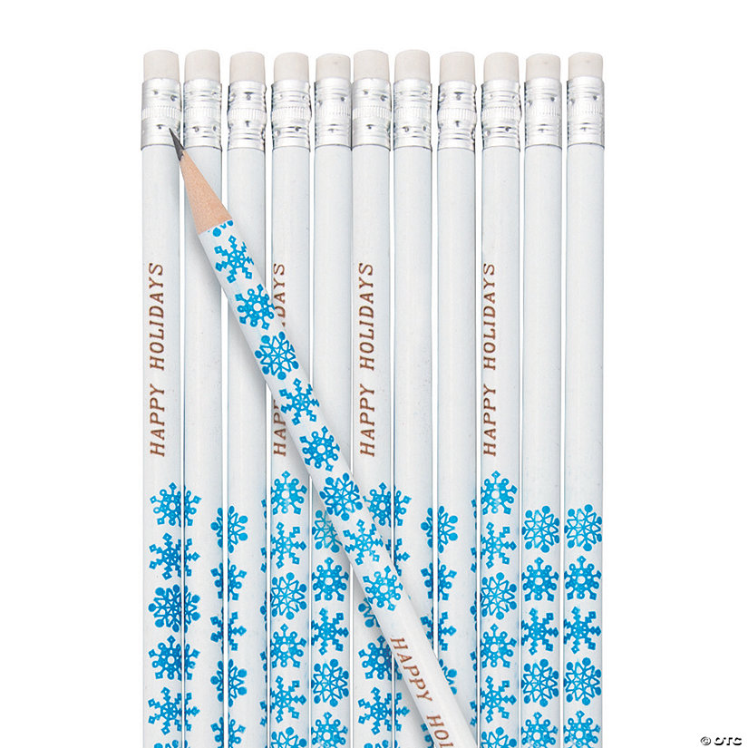 Personalized Snowflake Pencils - 24 Pc. Image Thumbnail