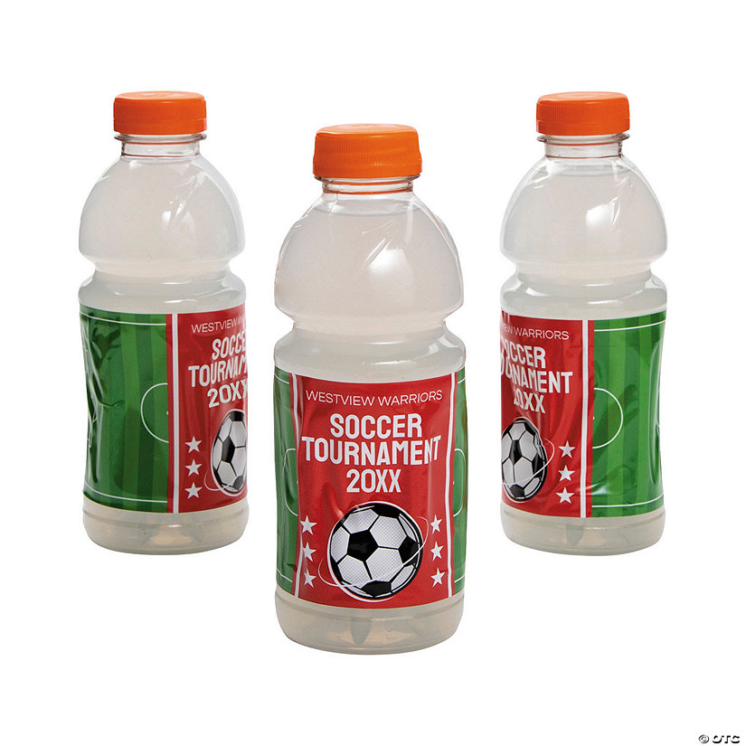 Personalized Soccer Sports Drink Labels - 24 Pc. Image Thumbnail