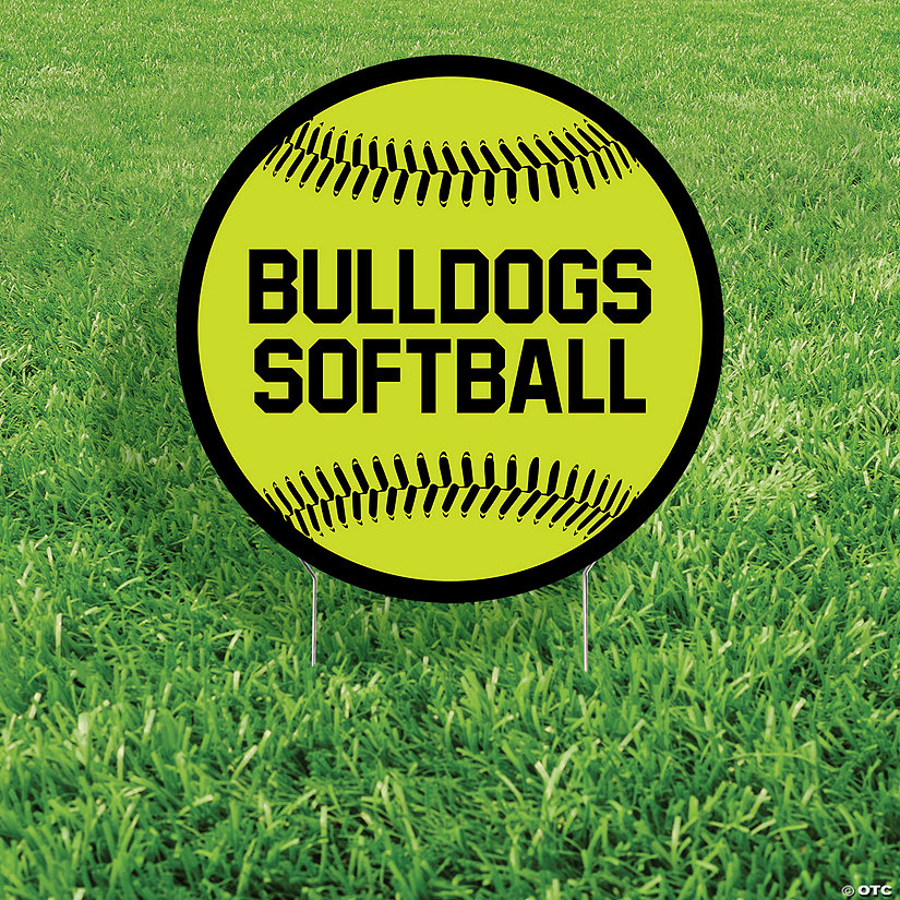 Personalized Softball Yard Sign Oriental Trading