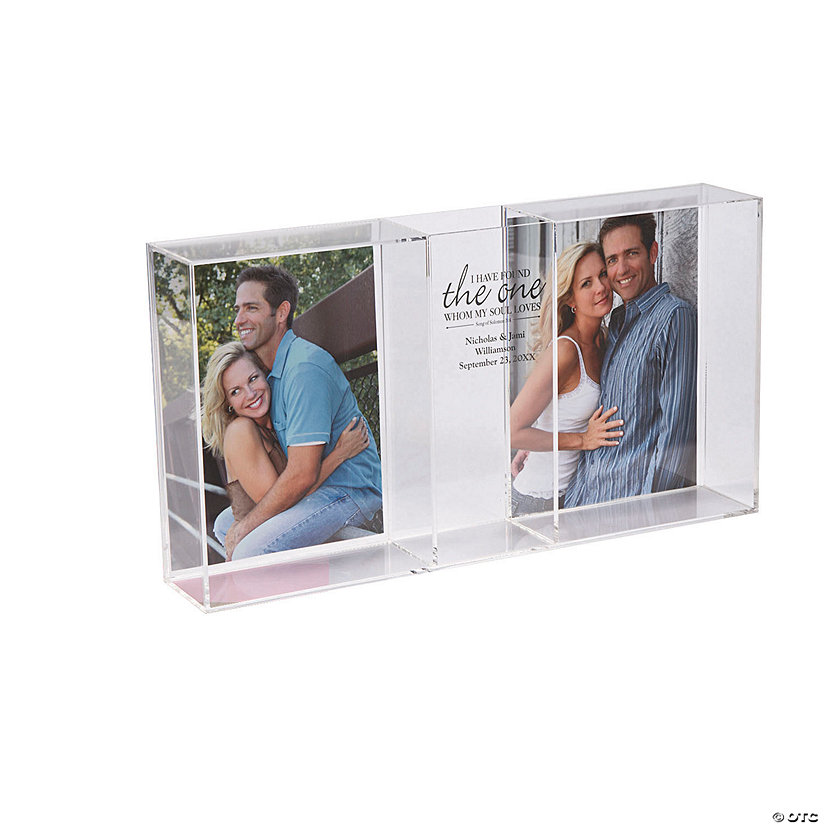 Personalized Song Of Solomon Sand Ceremony Shadow Box With Photo Frames Image Thumbnail