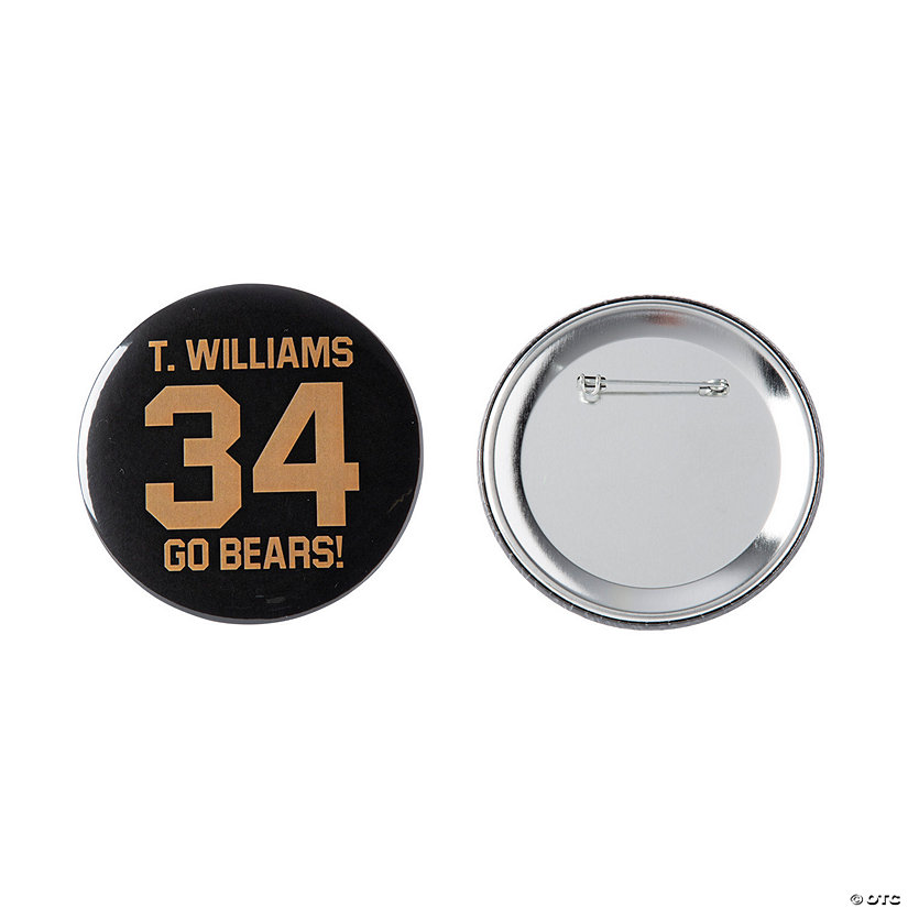 Personalized Sports Number Buttons - 12 Pc. Image