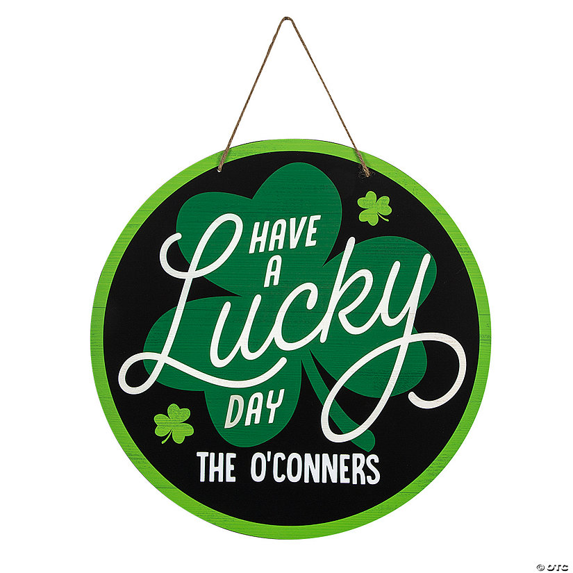 Personalized St. Patrick&#8217;s Day Door Sign Image Thumbnail
