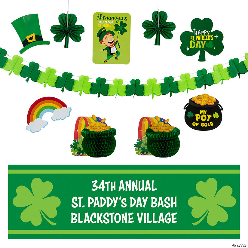 Personalized St. Patrick&#8217;s Day Party Decorating Kit - 11 Pc. Image Thumbnail