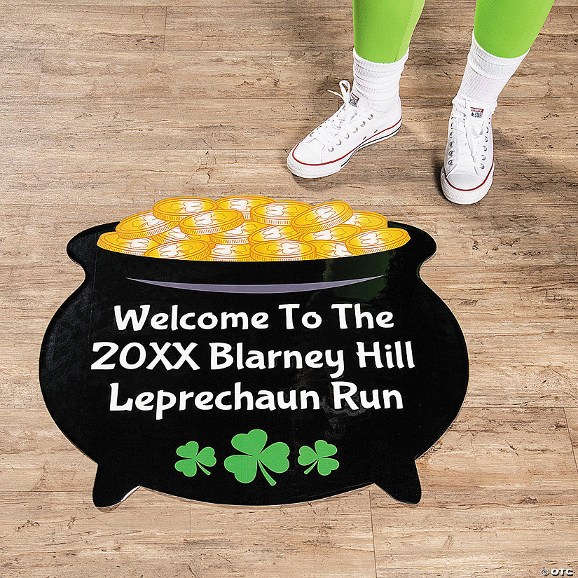 Personalized St. Patrick&#8217;s Day Pot of Gold Floor Cling Image Thumbnail