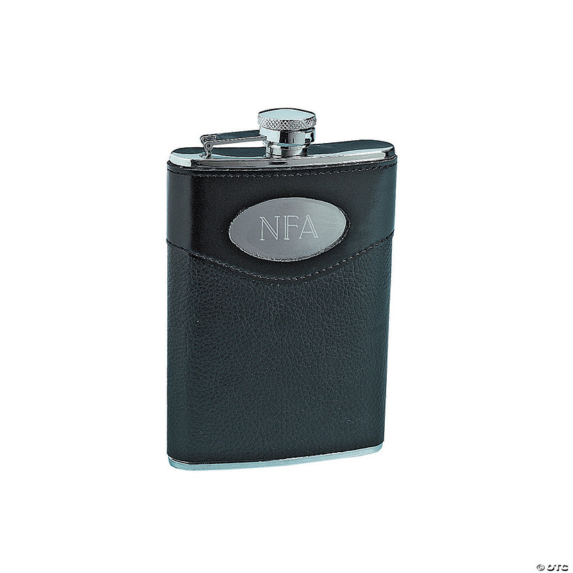 Personalized Stainless Steel Hip Flask with Cover Image Thumbnail