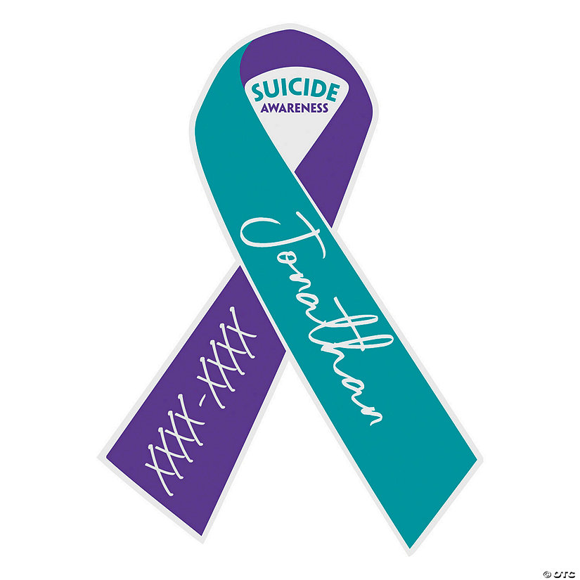 Personalized Suicide Awareness Car Magnet Image