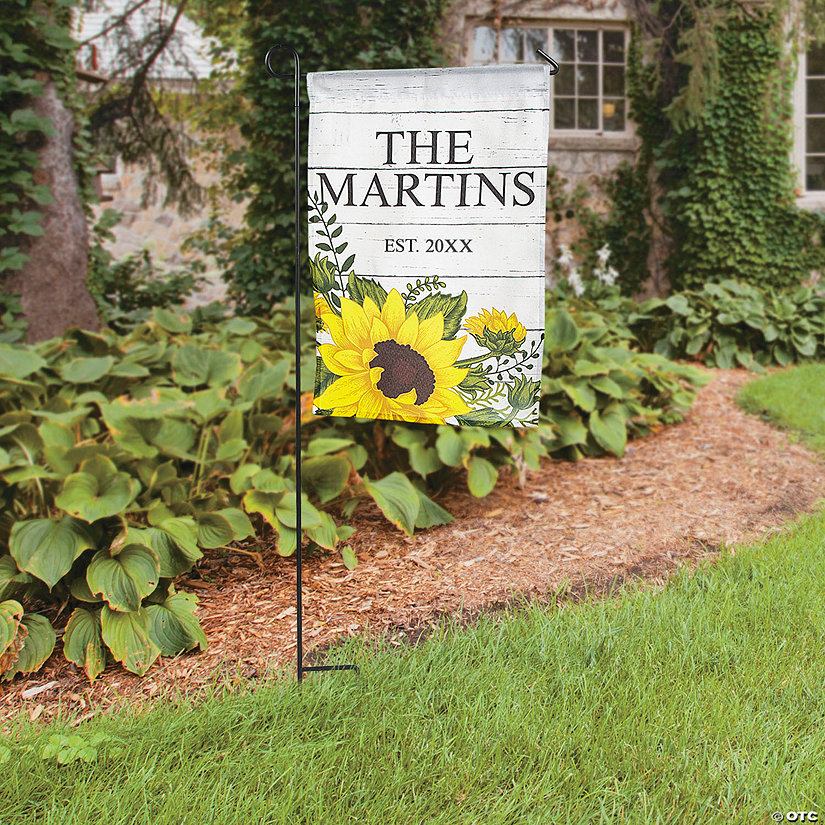 Personalized Sunflower Garden Flag Image
