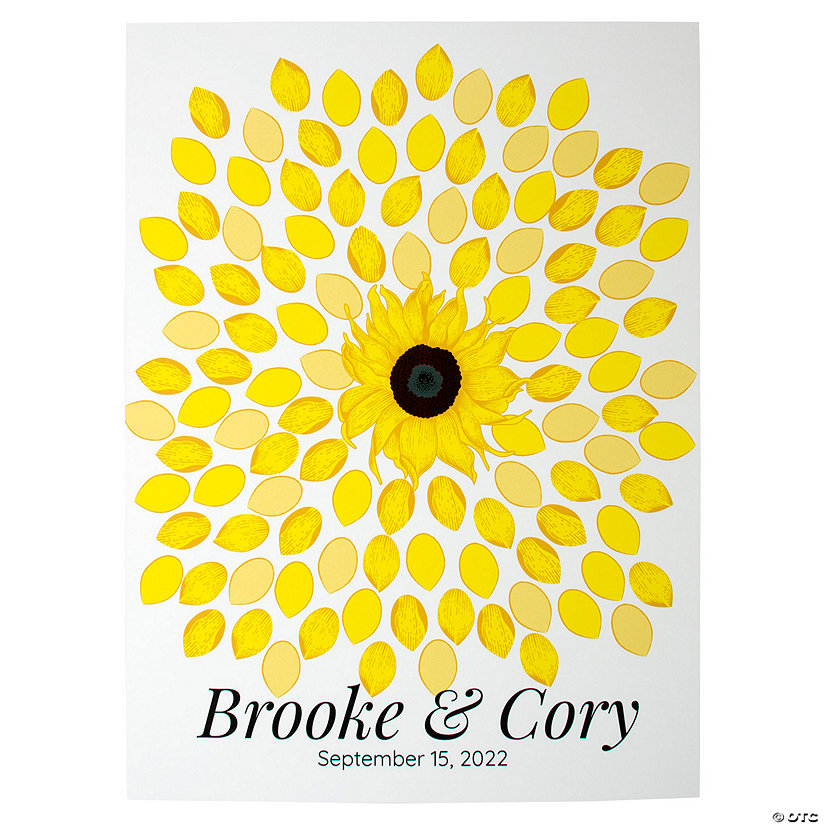 Personalized Sunflower Wedding Guest Sign Image Thumbnail