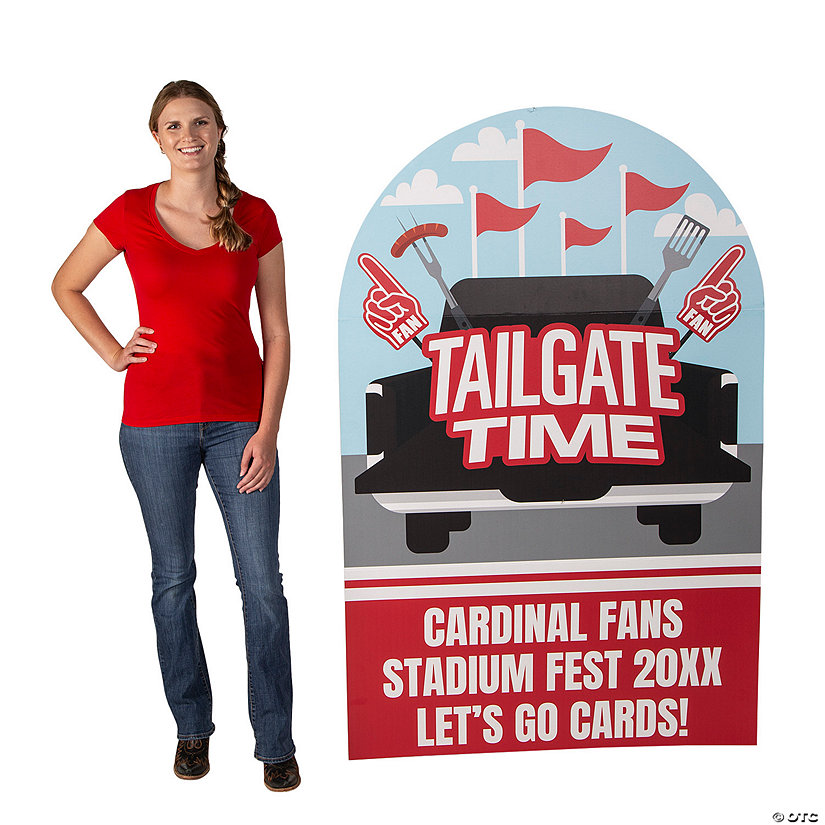 Personalized Tailgate Cardboard Cutout StandUp Oriental Trading