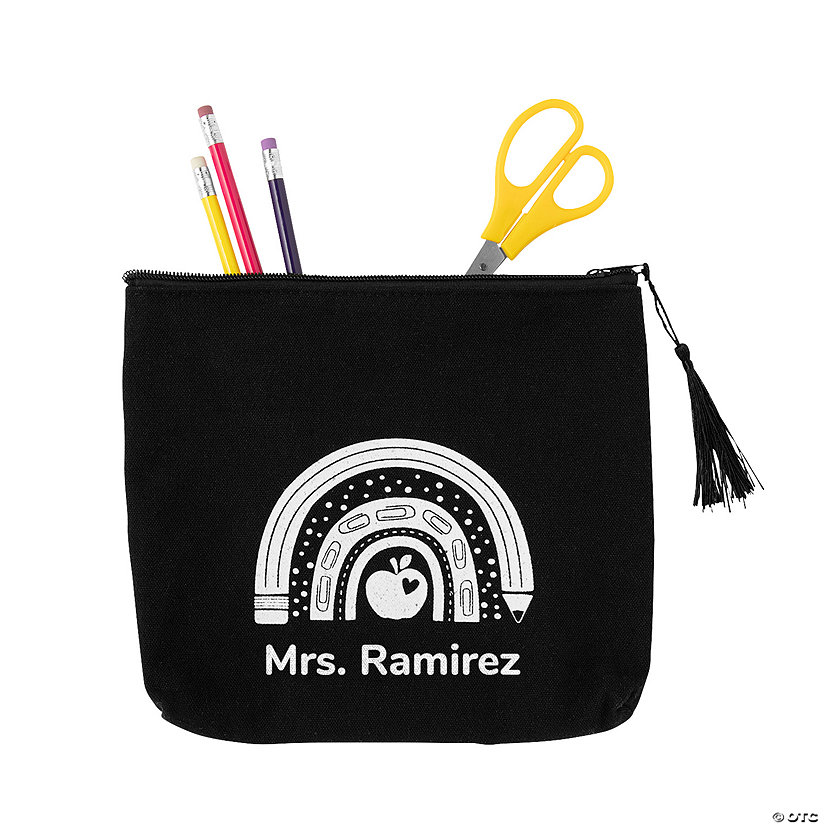 Personalized Teacher Canvas Pencil Case Image Thumbnail