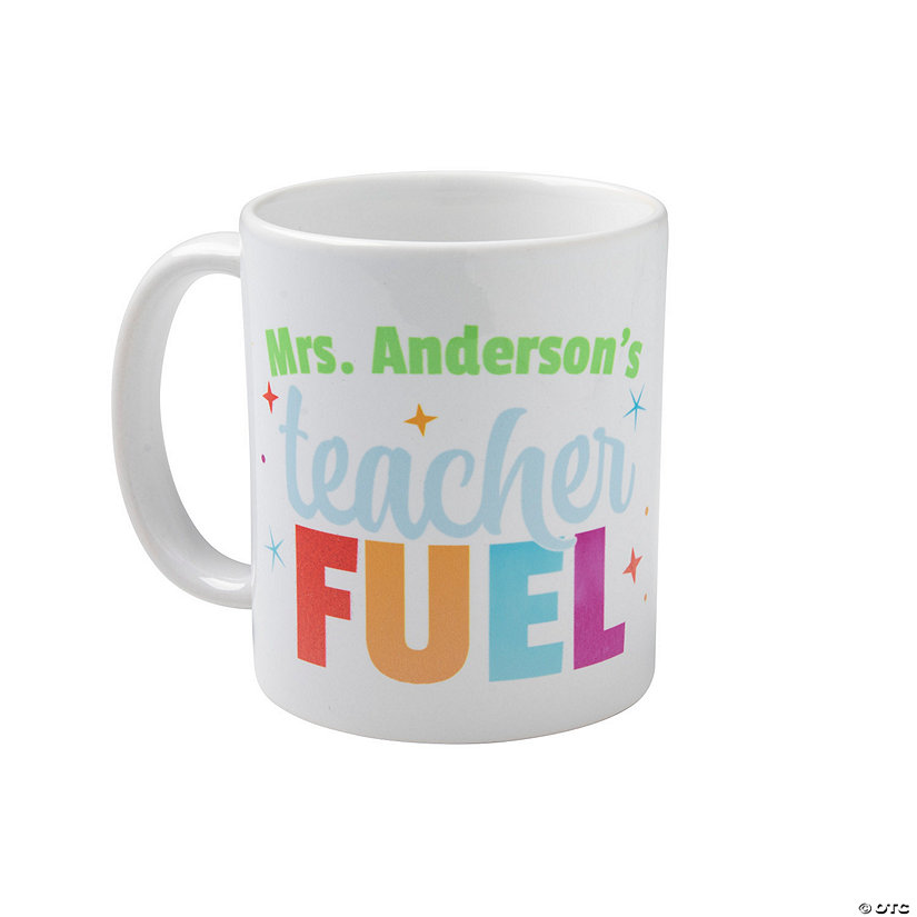 Personalized Teacher Fuel Coffee Mug Image Thumbnail