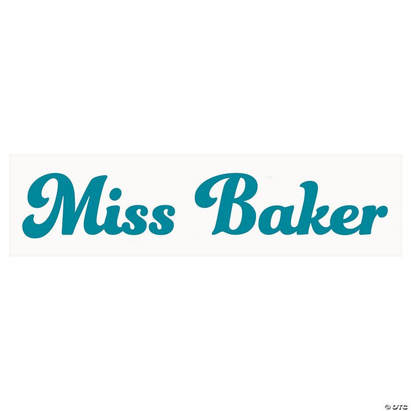Personalized Teacher Name Wall Decal Image