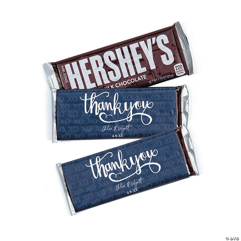 Personalized Thank You Candy Bar Labels - 12 Pc. Image