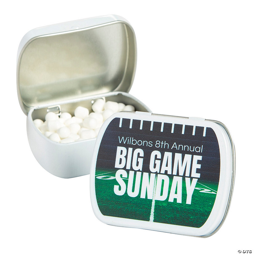 Personalized The Big Game Mint Tins 24 Pc. Oriental Trading