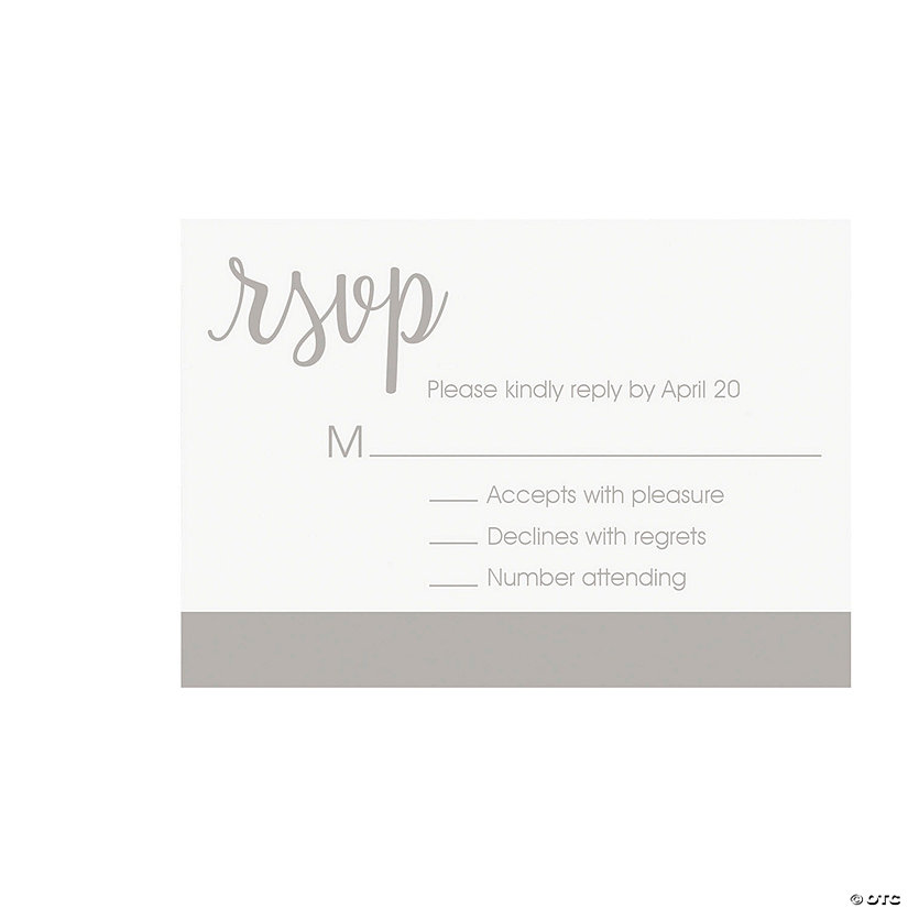 Personalized Two Hearts Response Cards - 25 Pc. Image
