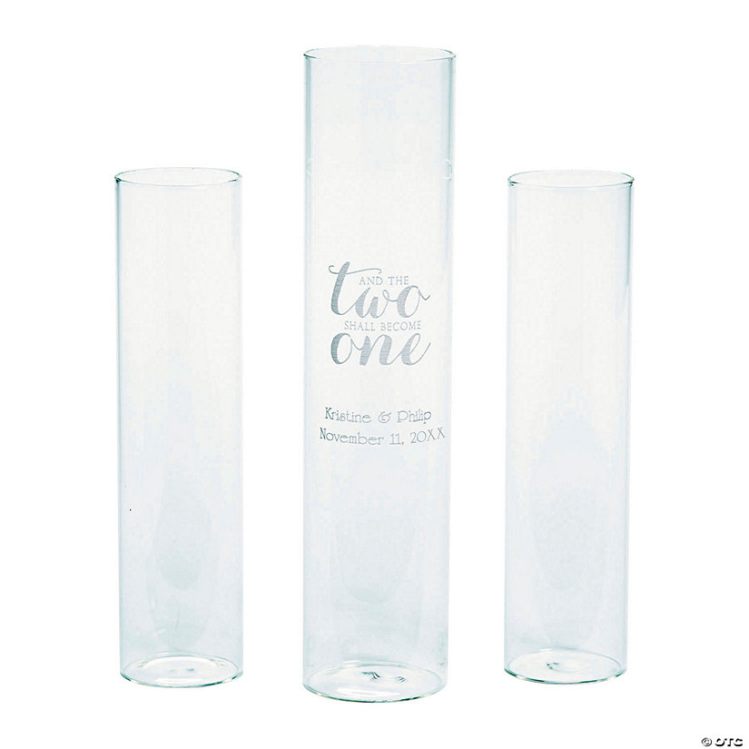 Personalized Two Shall Become One Sand Ceremony Set - 3 Pc. Image