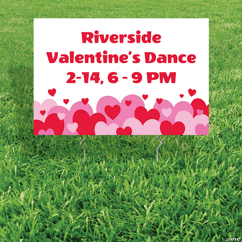 Personalized Valentine&#8217;s Day Yard Sign Image Thumbnail