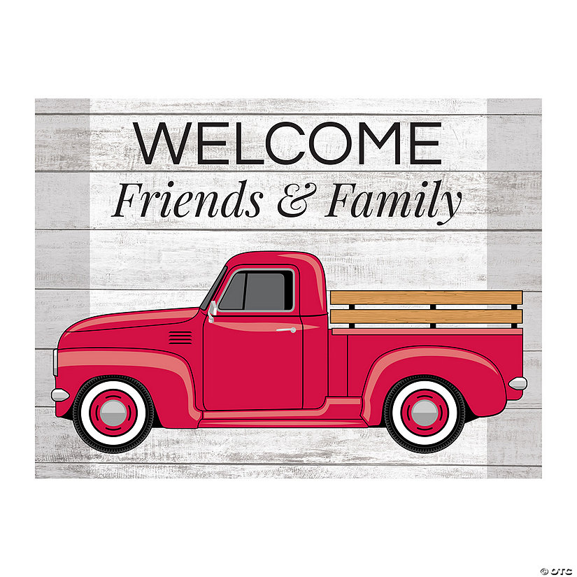 Personalized Vintage Truck Welcome Sign Image