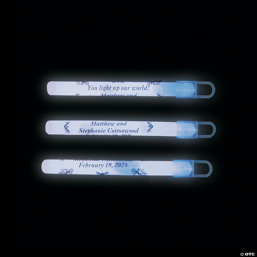Personalized Wedding Glow Sticks Oriental Trading