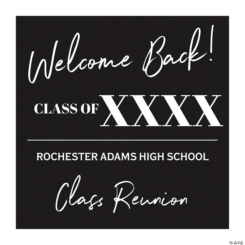 Personalized Welcome Back Class Reunion Backdrop Image Thumbnail