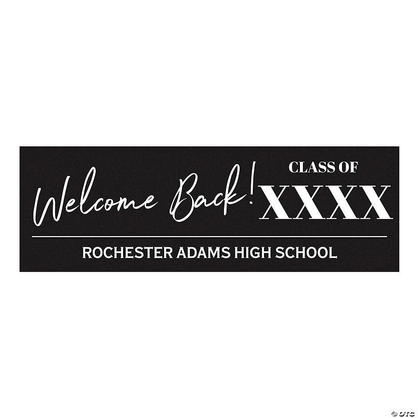 Personalized Welcome Back Class Reunion Banner - Medium Image Thumbnail