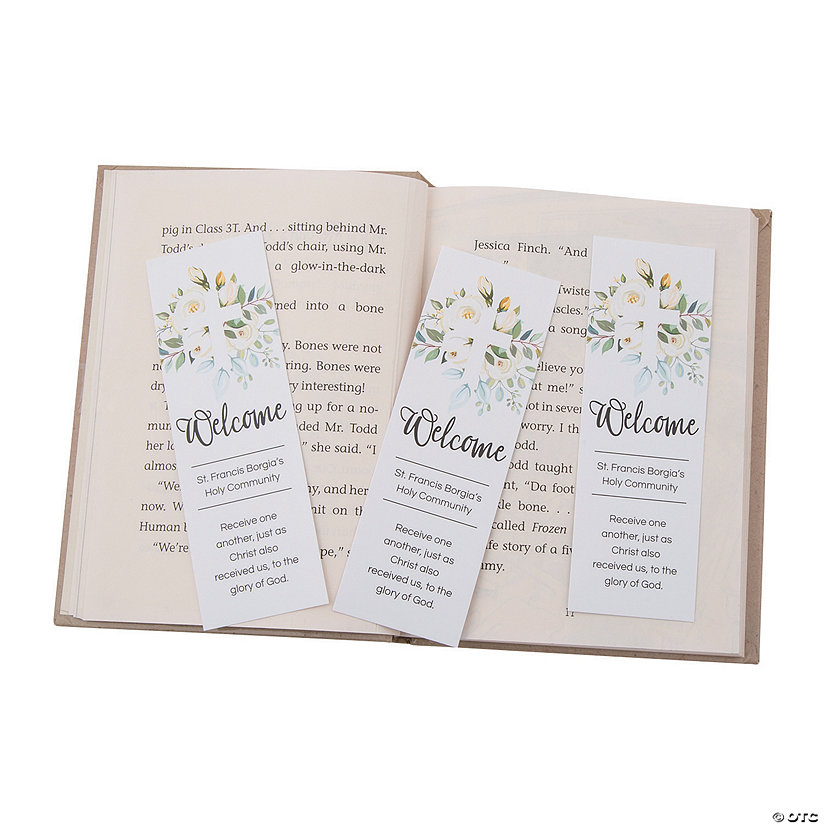 Personalized Welcome to Our Church Bookmarks - 24 Pc. Image Thumbnail