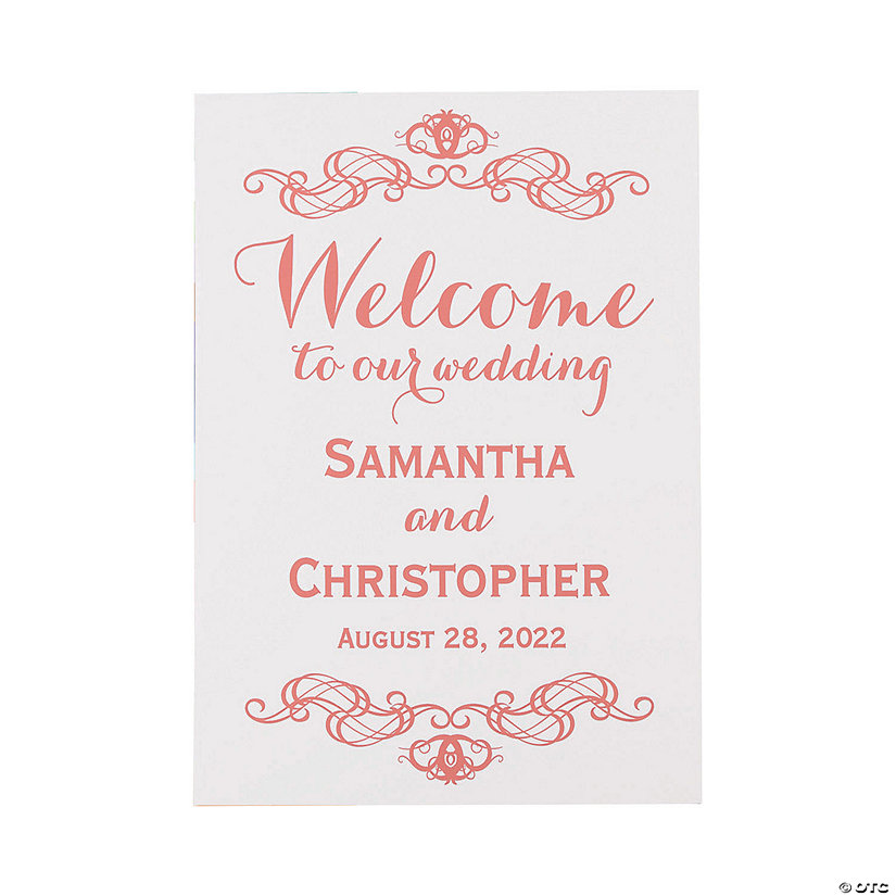 Personalized Welcome to Our Wedding Sign Image