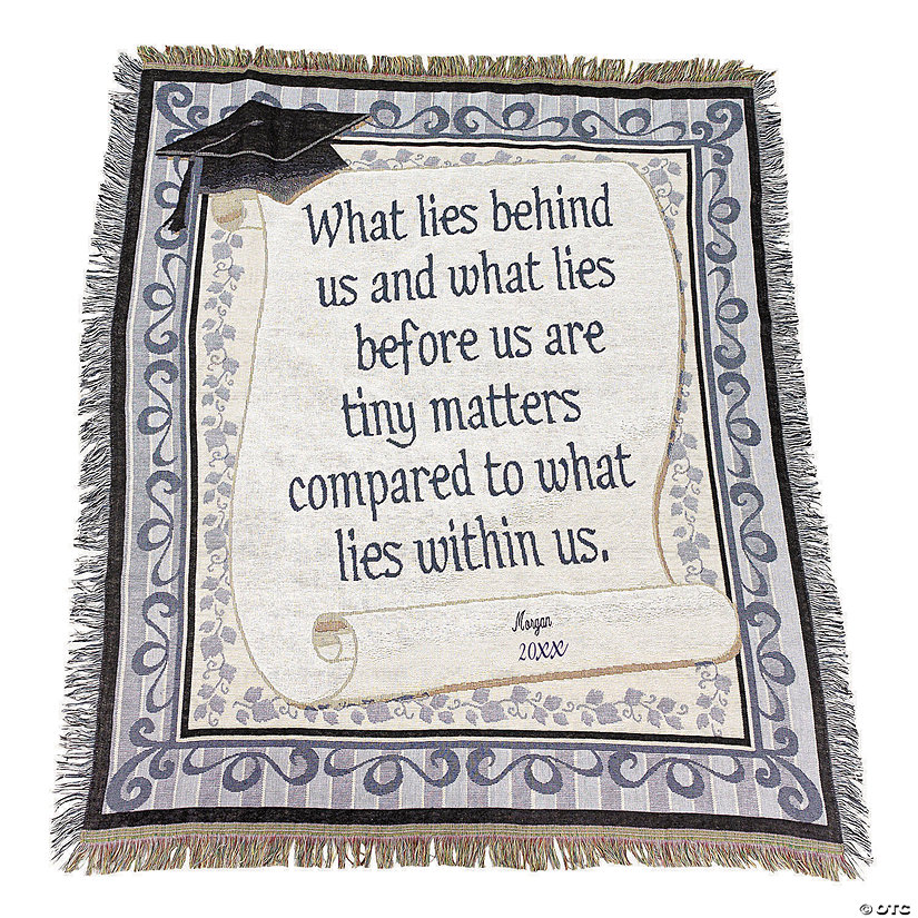 Personalized What Lies Within Graduation Throw Image Thumbnail
