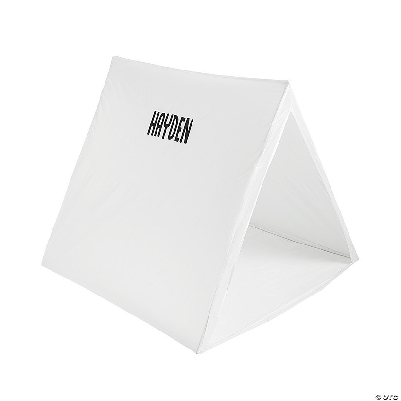 Personalized White Sleepover Tent Image