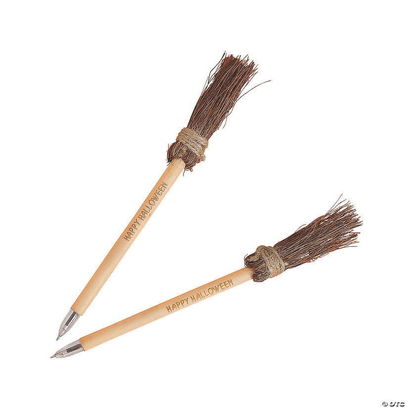 Personalized Witches’ Broom Pens Oriental Trading