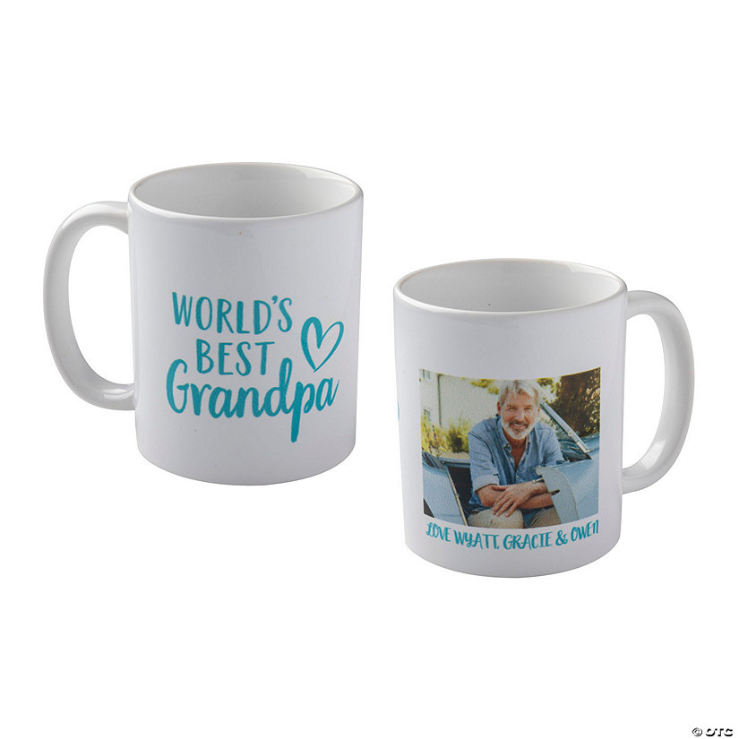Personalized World&#8217;s Best Grandpa Photo Coffee Mug Image Thumbnail