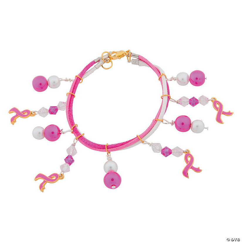 Pink Ribbon Dangle Bracelet Idea Image