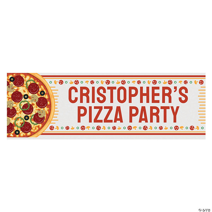 Pizza Party Custom Banner - Medium Image Thumbnail