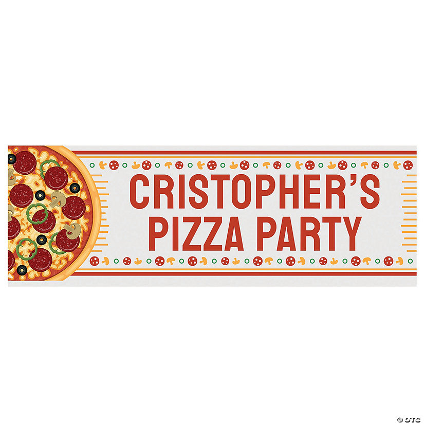 Pizza Party Custom Banner - Small Image Thumbnail