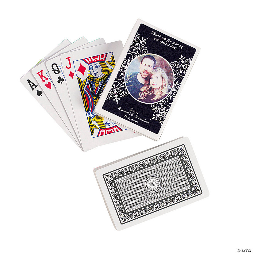 Playing Cards with Custom Photo Box - 12 Pc. Image