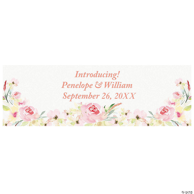 Pretty Garden Wedding Custom Banner Small Oriental Trading