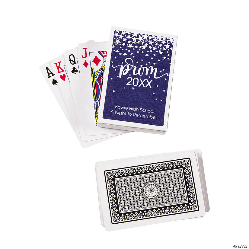 Prom Playing Cards with Personalized Box - 12 Pc. Image Thumbnail