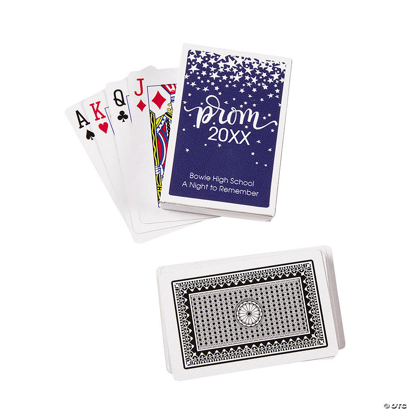 Prom Playing Cards with Personalized Box - 12 Pc. Image