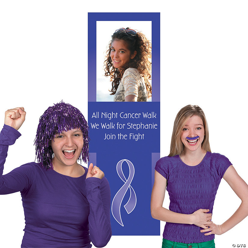 Purple Awareness Ribbon Photo Booth Image Thumbnail