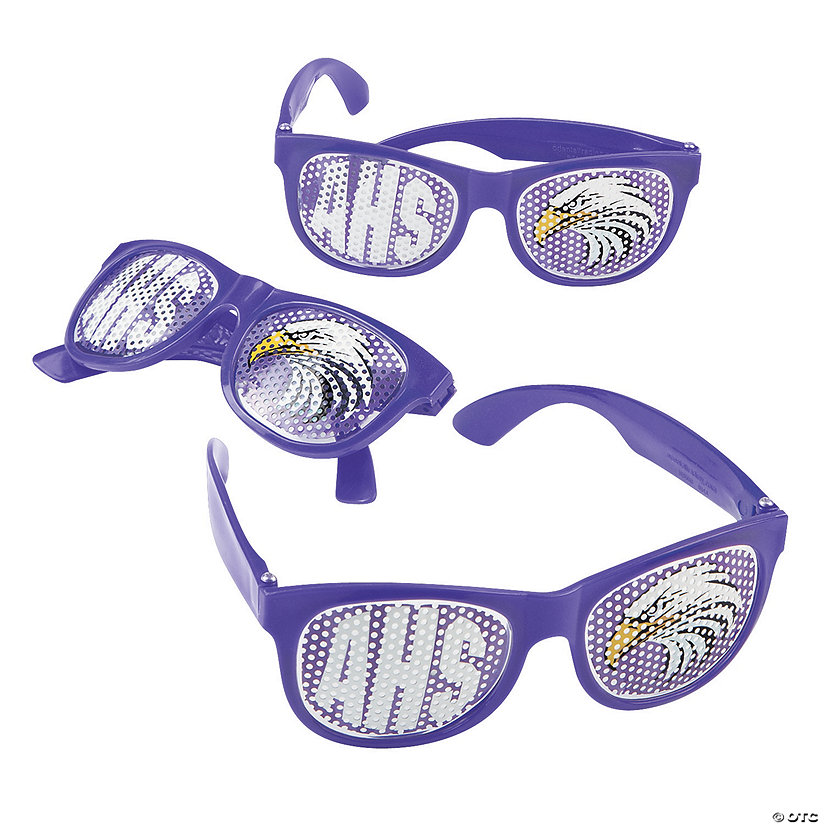 Purple Custom Photo Pinhole Glasses - 12 Pc. Image