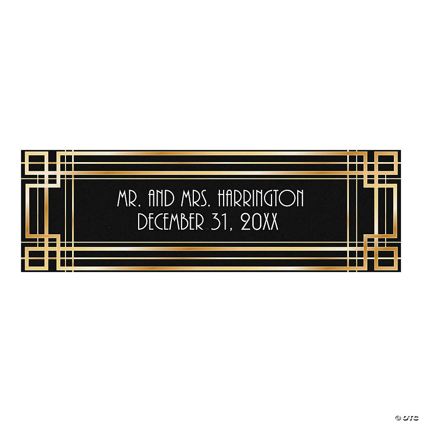 Roaring 20s Art Deco Grand Events Custom Banner - Medium Image Thumbnail